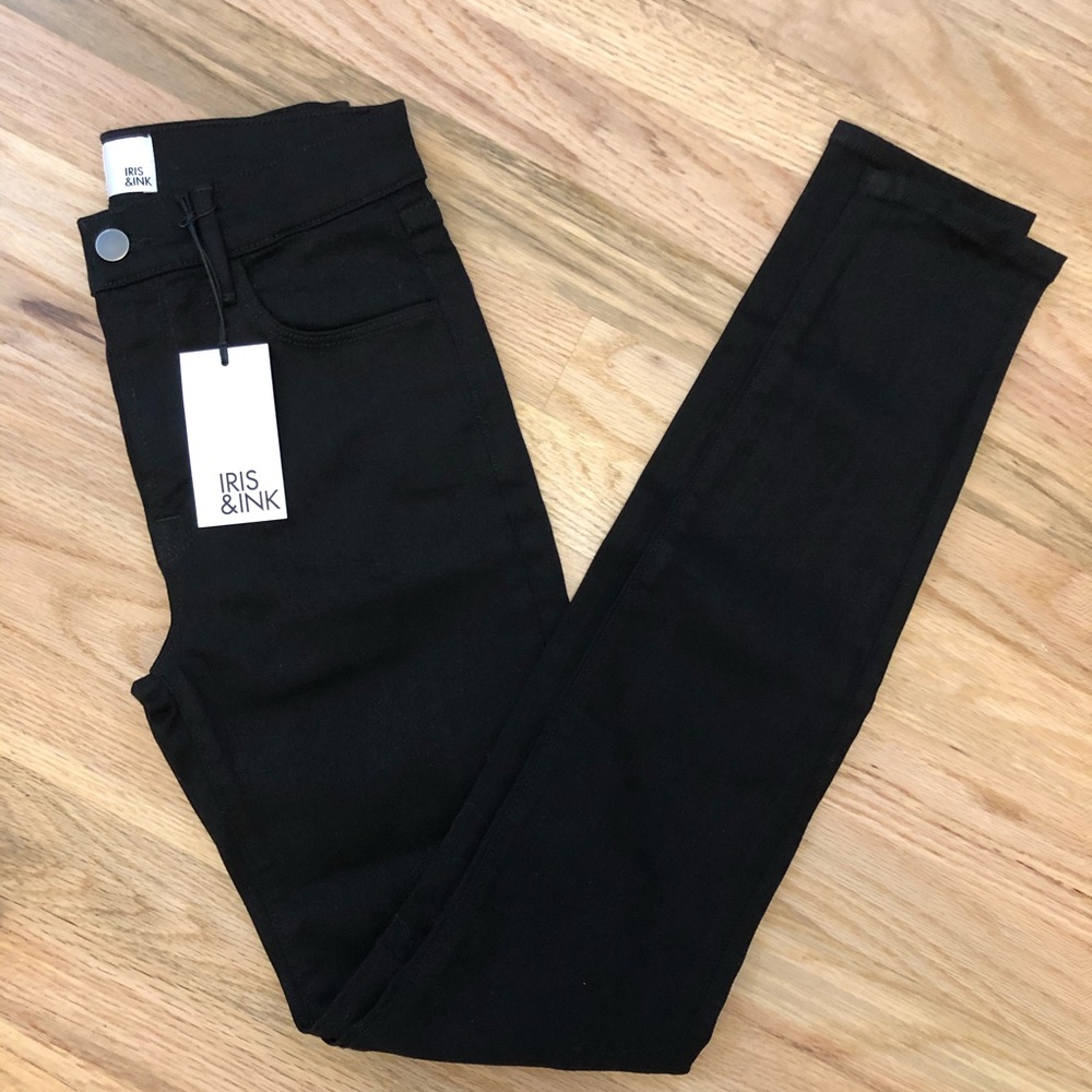 Iris & Ink Black Skinny Jeans